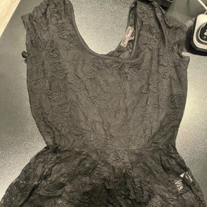 Almost Famous Large Black Lace Blouse